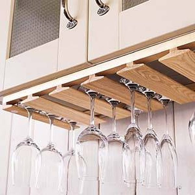 Best ideas about DIY Under Cabinet Wine Glass Rack
. Save or Pin 33 DIY Wine Glass Racks Now.