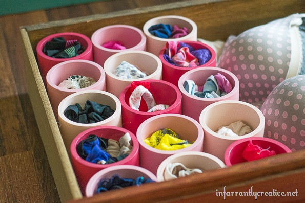 Best ideas about DIY Underwear Organizer
. Save or Pin Organize Your Un s with PVC Pipes… What Infarrantly Now.