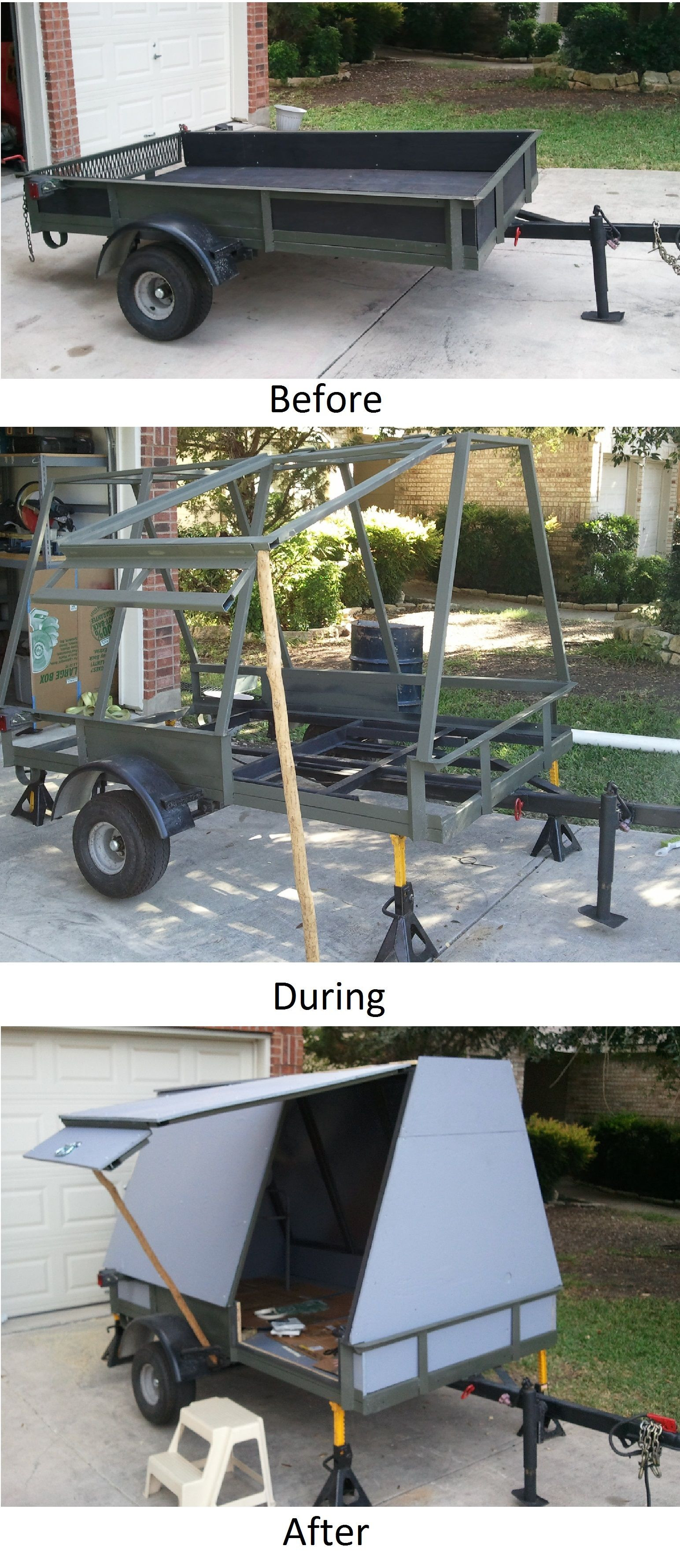Best ideas about DIY Utility Trailers
. Save or Pin Converting a utility trailer into a camper steel frame Now.