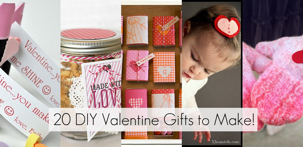 Best ideas about DIY Valentine Gifts
. Save or Pin 20 DIY Valentine Gifts to Make Now.