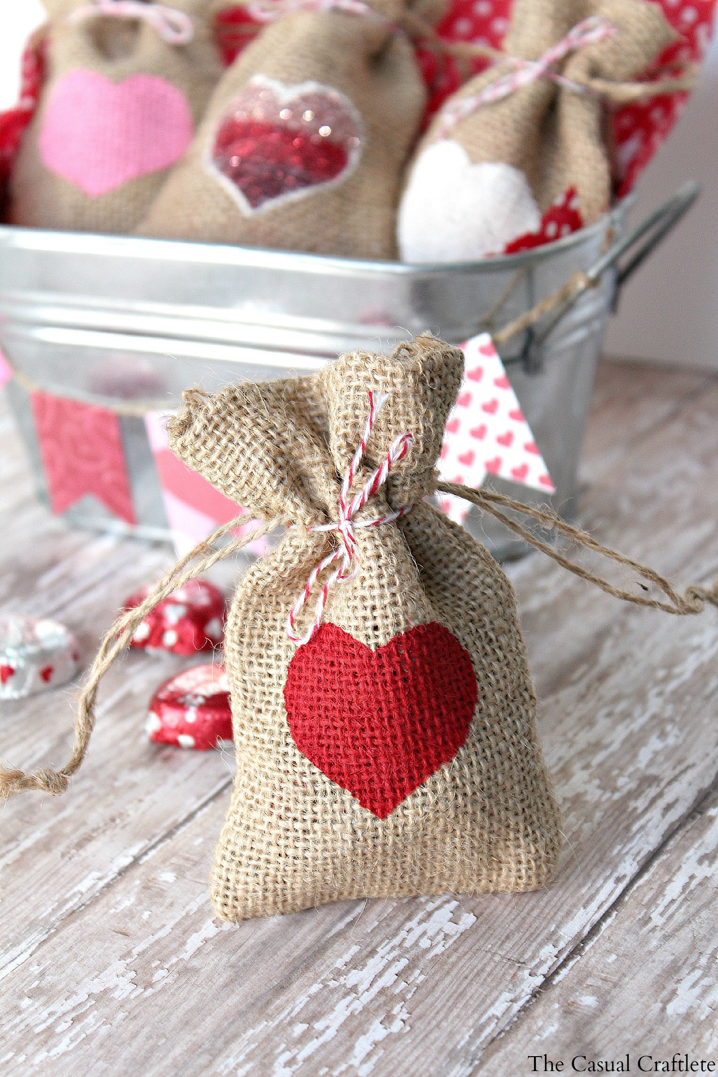 Best ideas about DIY Valentine Gifts
. Save or Pin DIY Valentine s Day Burlap Gift Bags Now.