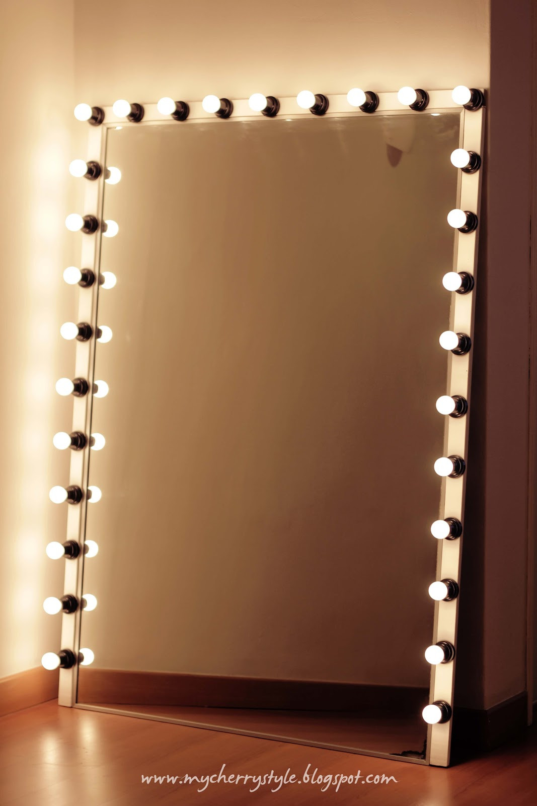 Best ideas about DIY Vanity Mirror
. Save or Pin DIY Hollywood style mirror with lights Tutorial from Now.