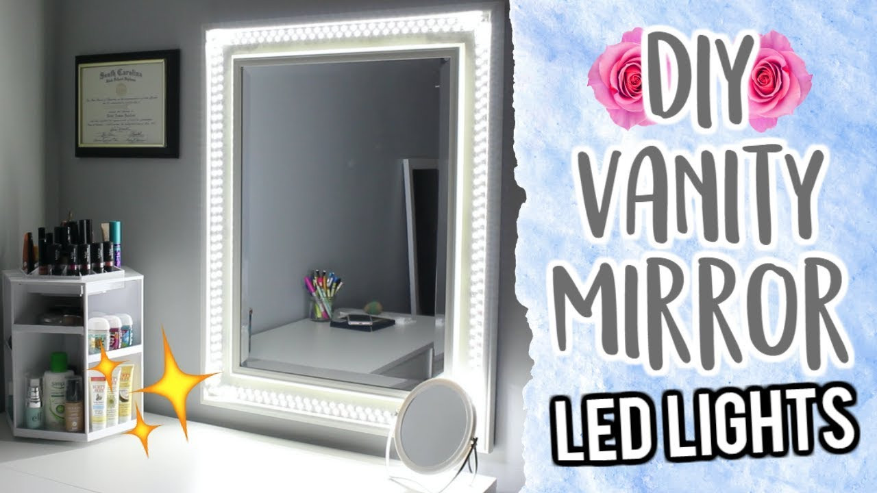 Best ideas about DIY Vanity Mirror With Led Lights
. Save or Pin $20 DIY Vanity Mirror Using LED Lights Cheap and Easy Now.
