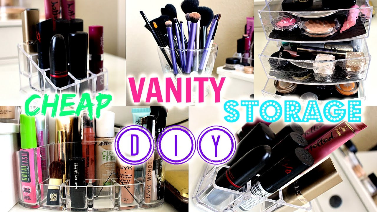 Best ideas about DIY Vanity Organizer
. Save or Pin DIY & CHEAP Vanity Storage Ideas Now.