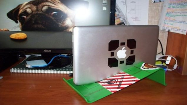 Best ideas about DIY Vertical Laptop Stand
. Save or Pin Build Your Own Vertical Laptop Stand for $3 Now.