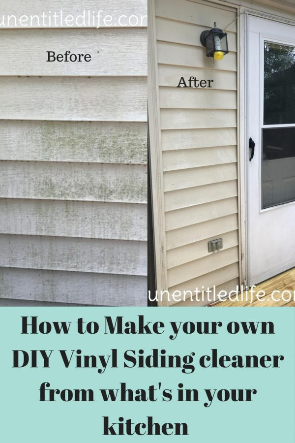 Best ideas about DIY Vinal Siding
. Save or Pin How to make your own diy vinyl siding cleaner Now.