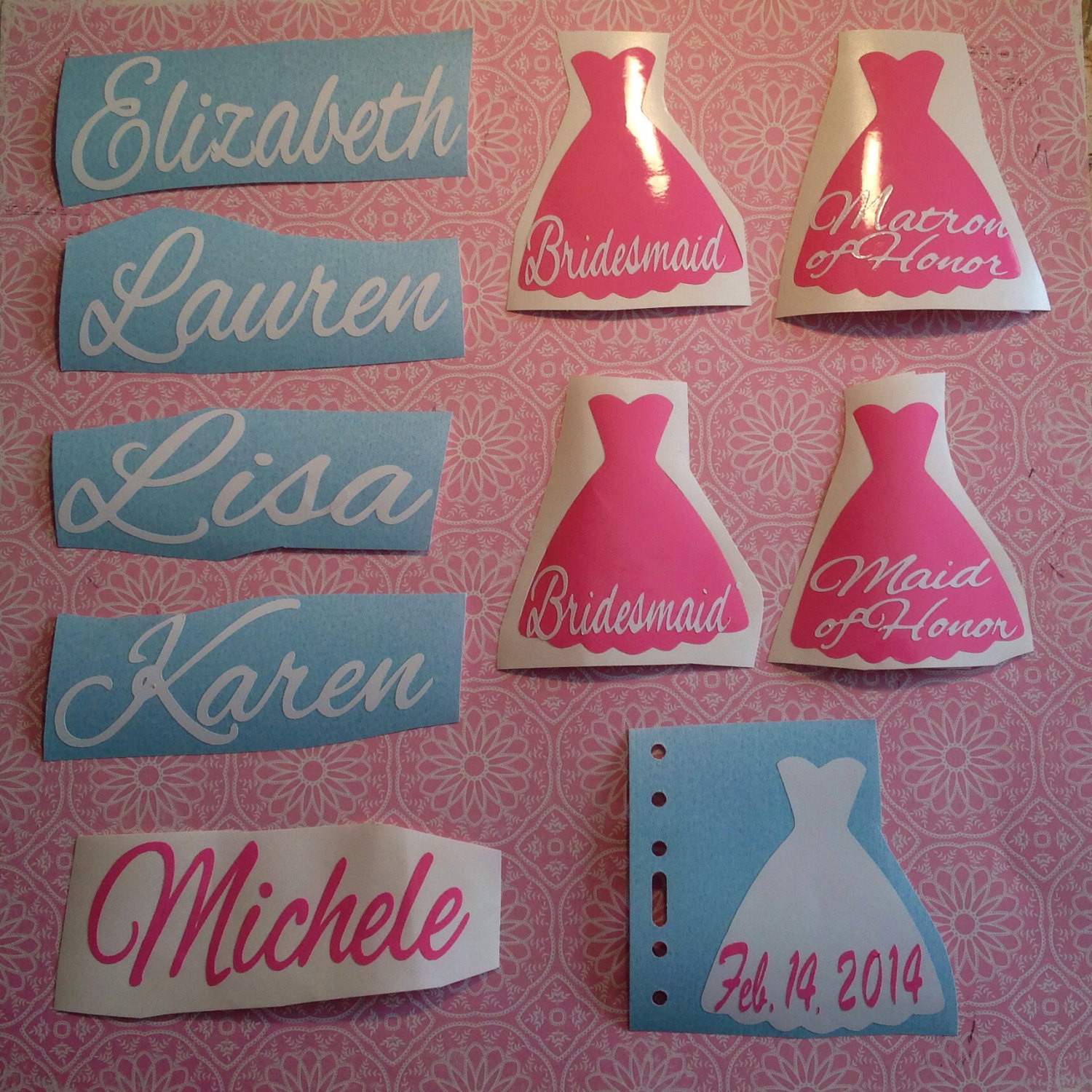 Best ideas about DIY Vinyl Stickers
. Save or Pin DIY Personalized Bridesmaid Vinyl Decals Stickers Make Your Now.