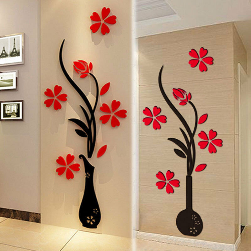 Best ideas about DIY Vinyl Stickers
. Save or Pin Beautiful 3D Flower DIY Mirror Wall Decals Stickers Art Now.