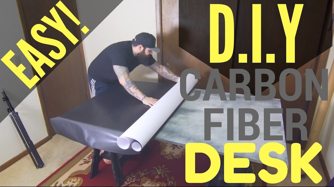 Best ideas about DIY Vinyl Wrapping
. Save or Pin How to make your own DIY carbon fiber vinyl wrap MDF desk Now.