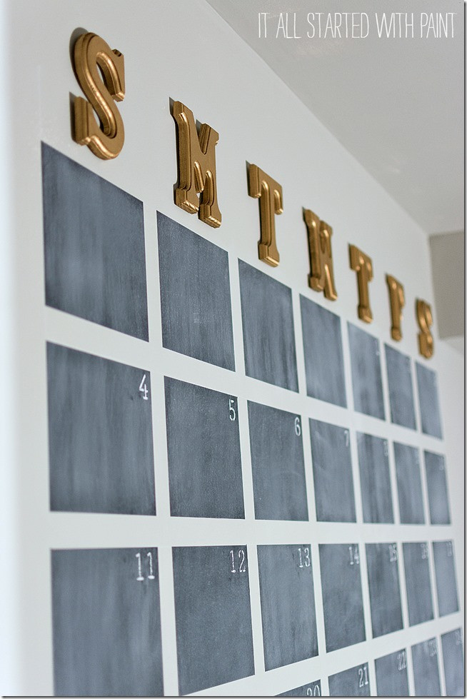 Best ideas about DIY Wall Calendars
. Save or Pin Chalkboard Wall Calendar DIY It All Started With Paint Now.