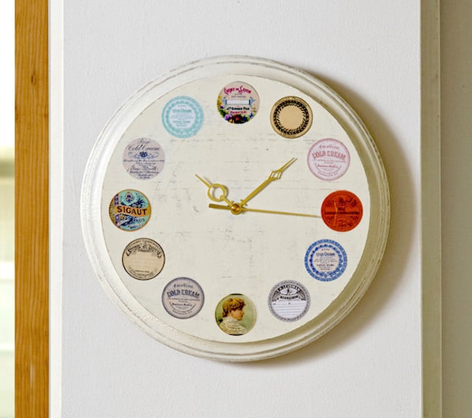 Best ideas about DIY Wall Clock
. Save or Pin Distressed vintage label DIY wall clock Mod Podge Rocks Now.