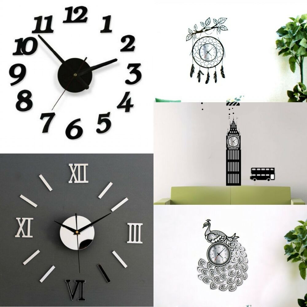 Best ideas about DIY Wall Clock
. Save or Pin Modern DIY Wall Clock 3D Mirror Surface Sticker Removable Now.