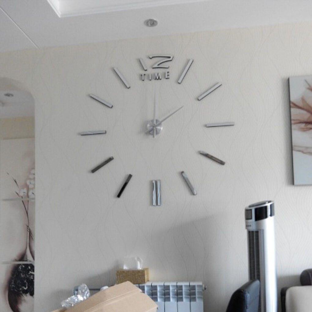 Best ideas about DIY Wall Clock
. Save or Pin Home decor large mirror sticker wall clock modern design Now.