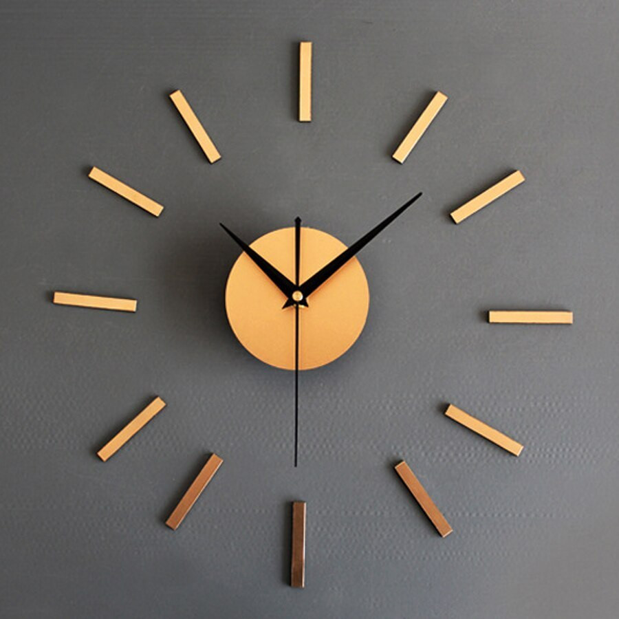 Best ideas about DIY Wall Clocks
. Save or Pin ᐊMetallic DIY Wall Clock Modern Design for Living Room Now.