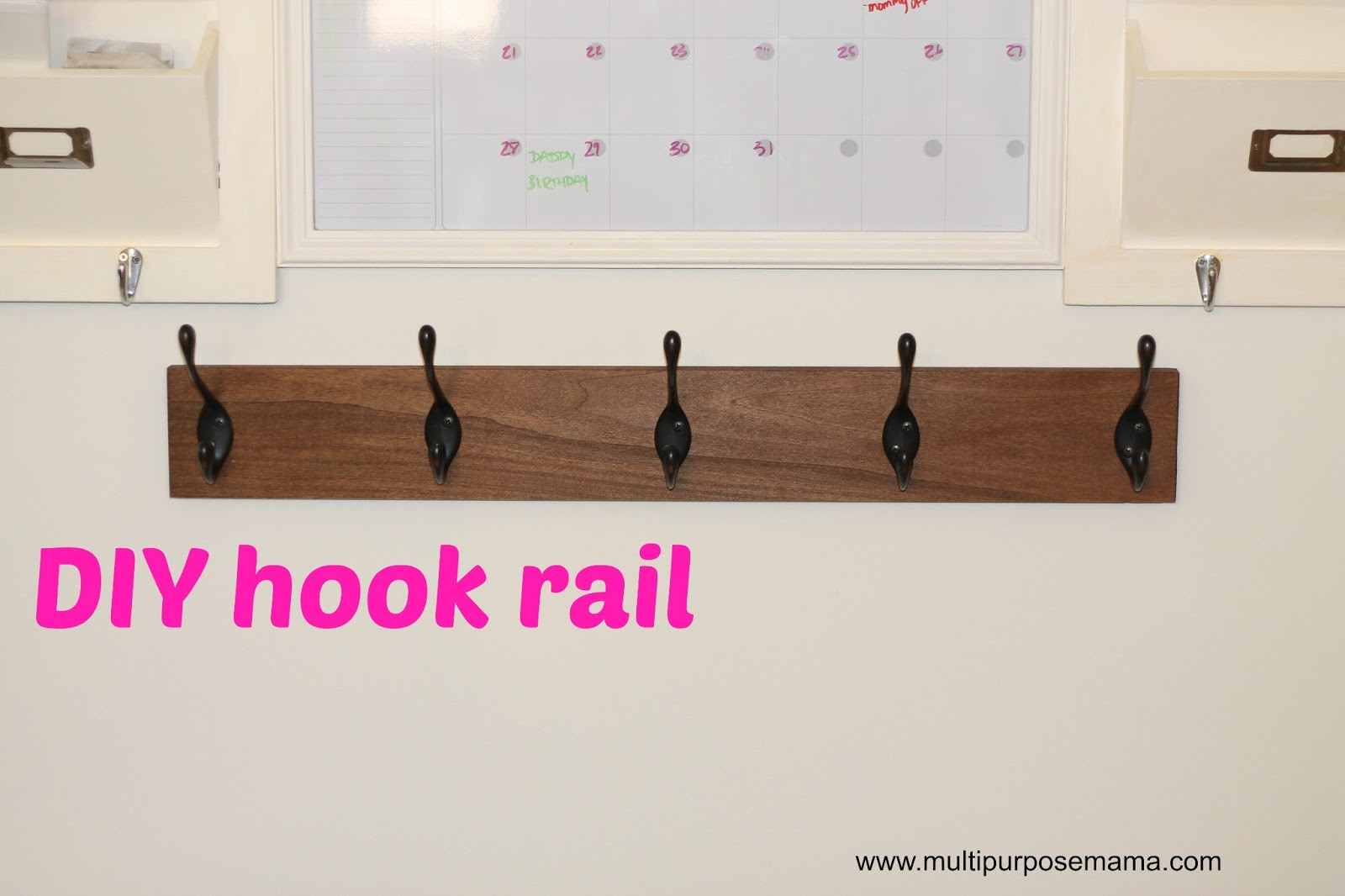 Best ideas about DIY Wall Hooks
. Save or Pin This Happy Life DIY Wall Hook Rack Now.