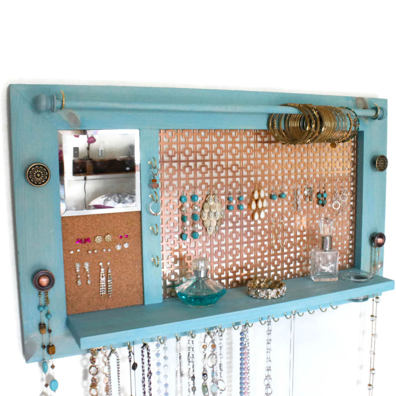 Best ideas about DIY Wall Jewelry Organizer
. Save or Pin Jewelry Organizer Jewelry Hanger Wooden Wall Hanging Now.