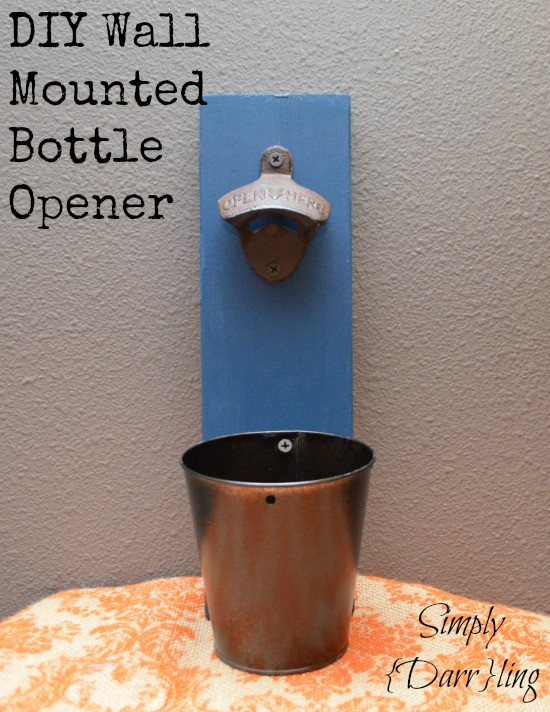 Best ideas about DIY Wall Mount Bottle Opener
. Save or Pin DIY Wall Mounted Bottle Opener Simply Darrling Now.