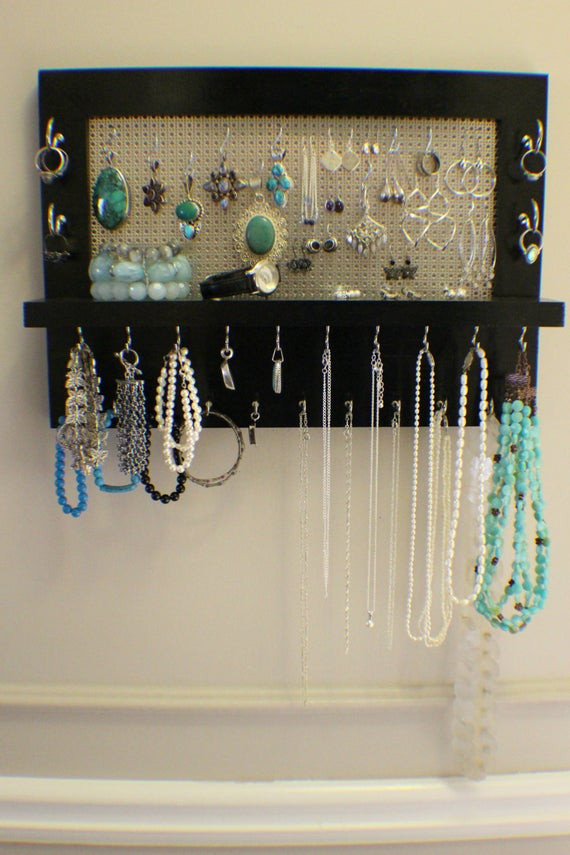 Best ideas about DIY Wall Mounted Jewelry Organizer
. Save or Pin Black Lacquer Wall Mounted Jewelry Organizer Wall Organizer Now.
