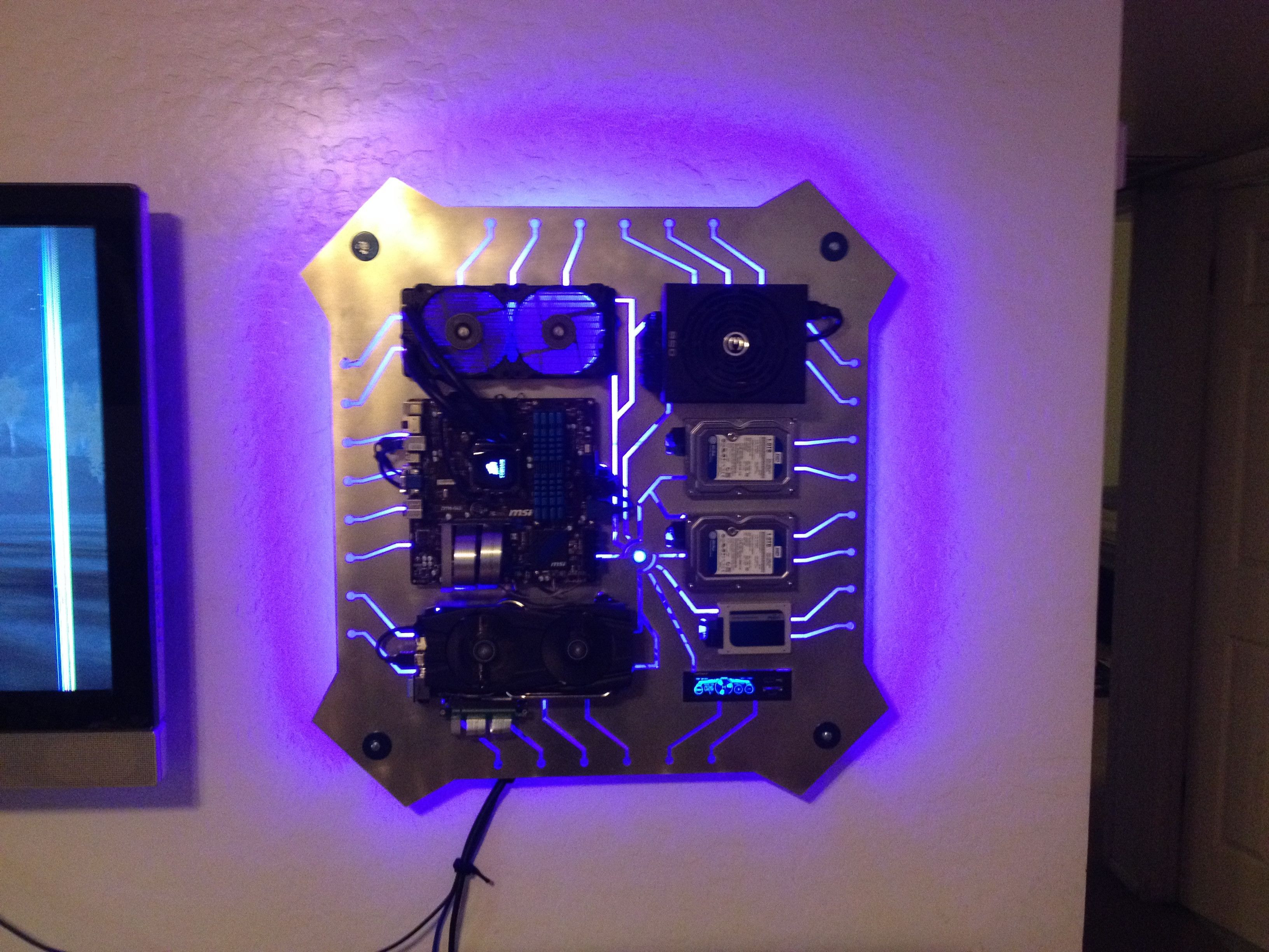 Best ideas about DIY Wall Mounted Pc
. Save or Pin I made a custom wall mounted PC for my SO and I want to Now.