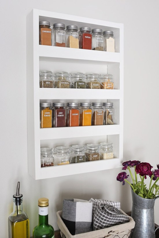 Best ideas about DIY Wall Mounted Spice Rack
. Save or Pin DIY Wall Spice Rack Angela Marie Made Now.