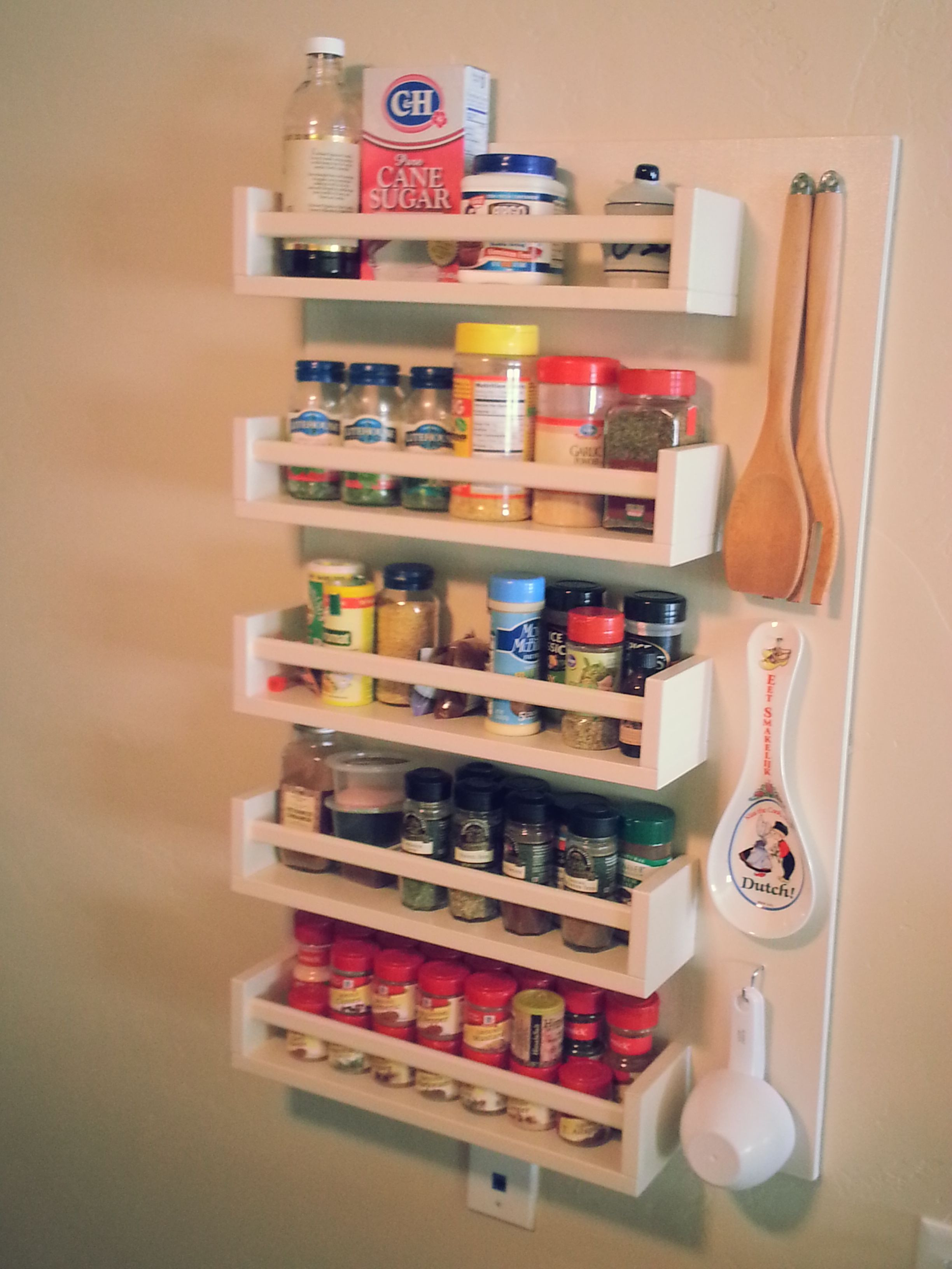 Best ideas about DIY Wall Mounted Spice Rack
. Save or Pin DIY spice rack For tiny kitchens without storage space Now.