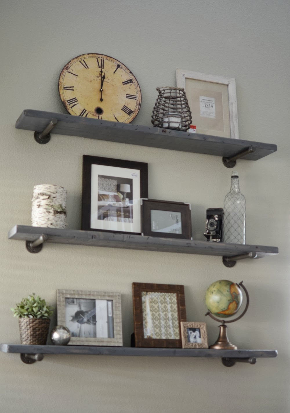 Best ideas about DIY Wall Shelf
. Save or Pin Loving What We Live Wall Display on DIY Restoration Now.