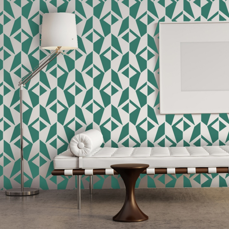 Best ideas about DIY Wall Stencil
. Save or Pin Wall Stencil Geometric Allover Pattern Jacqueline for Room Now.