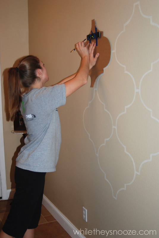 Best ideas about DIY Wall Stenciling
. Save or Pin While They Snooze DIY Moroccan Style Wall Stencil Tutorial Now.