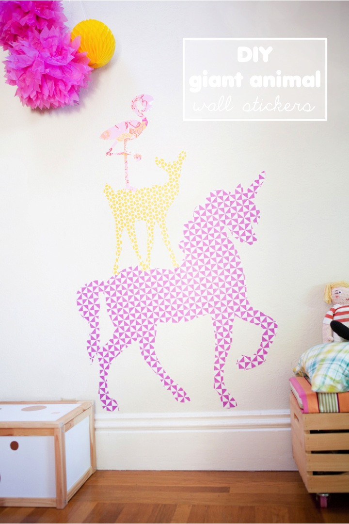 Best ideas about DIY Wall Stickers
. Save or Pin DIY giant animal wall stickers with free printables Now.