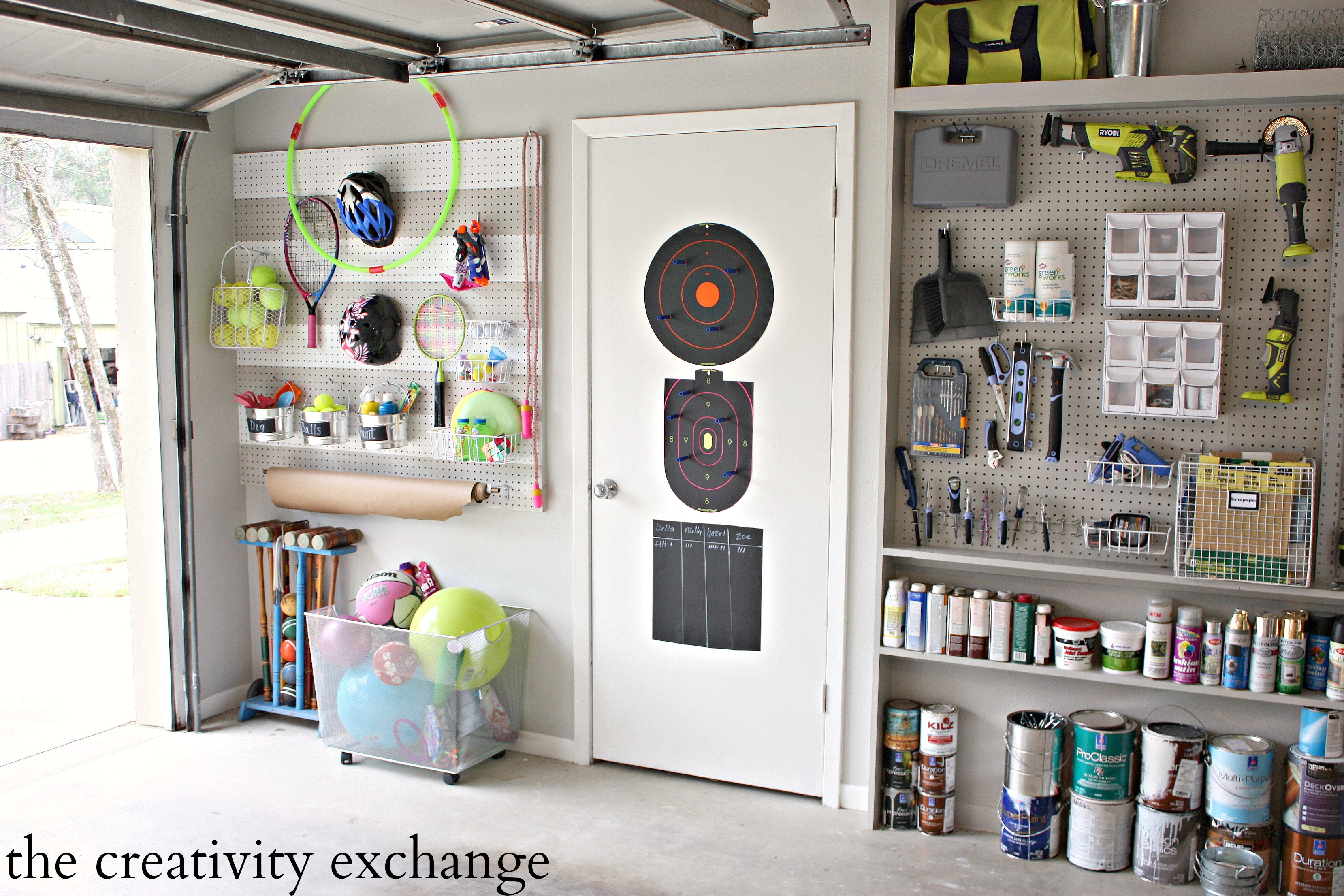 Best ideas about DIY Wall Storage
. Save or Pin DIY Garage Pegboard Storage for Outdoor Toys Now.