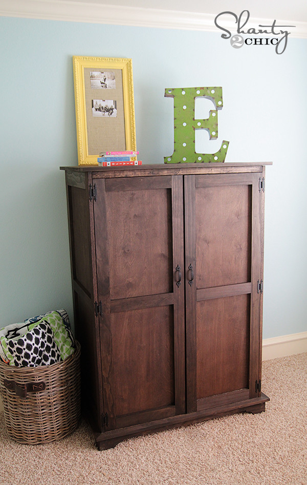 Best ideas about DIY Wardrobe Plans
. Save or Pin Pottery Barn Inspired Armoire Free Plans Shanty 2 Chic Now.
