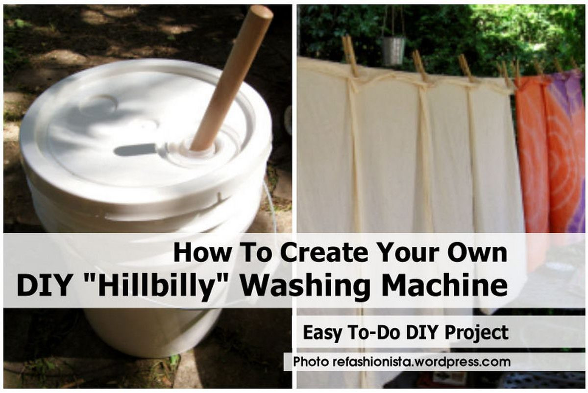 Best ideas about DIY Washing Machine
. Save or Pin How To Create Your Own DIY "Hillbilly" Washing Machine Now.