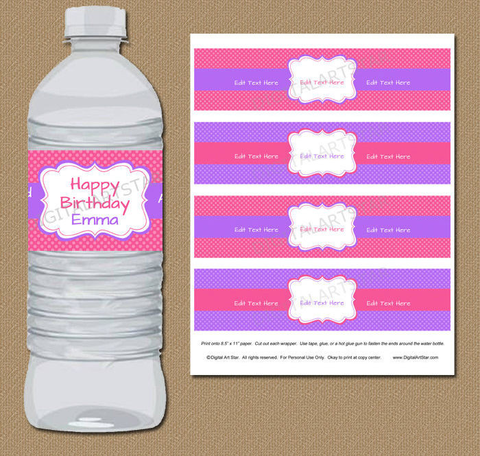 Best ideas about DIY Water Bottle Labels
. Save or Pin 53 Label Design Templates Now.