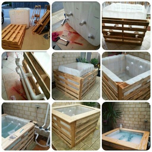 Best ideas about DIY Water Storage
. Save or Pin DIY PLUNGE POOL A few pallets a water storage container Now.