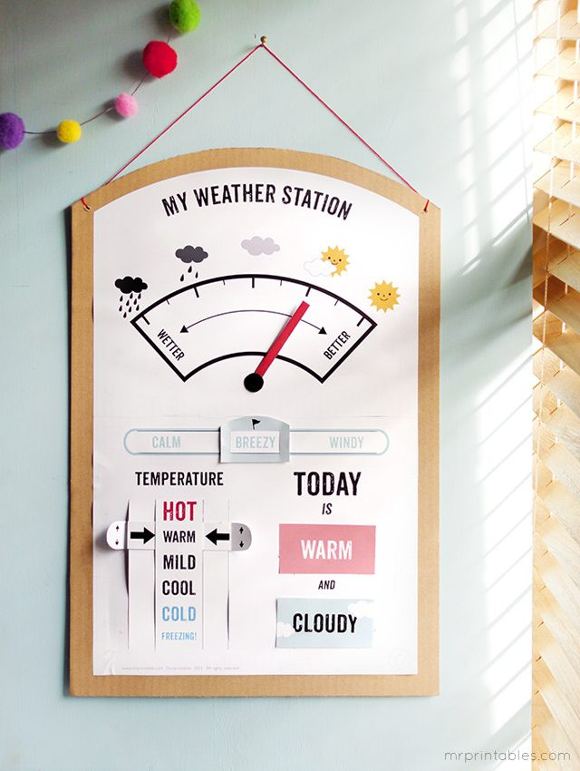 Best ideas about DIY Weather Station
. Save or Pin FREE My Weather Station Printable Set Now.