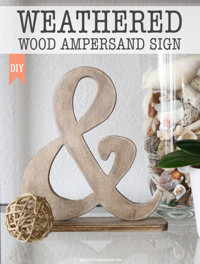 Best ideas about DIY Weathered Wood
. Save or Pin DIY Weathered Wood Ampersand Sign Now.