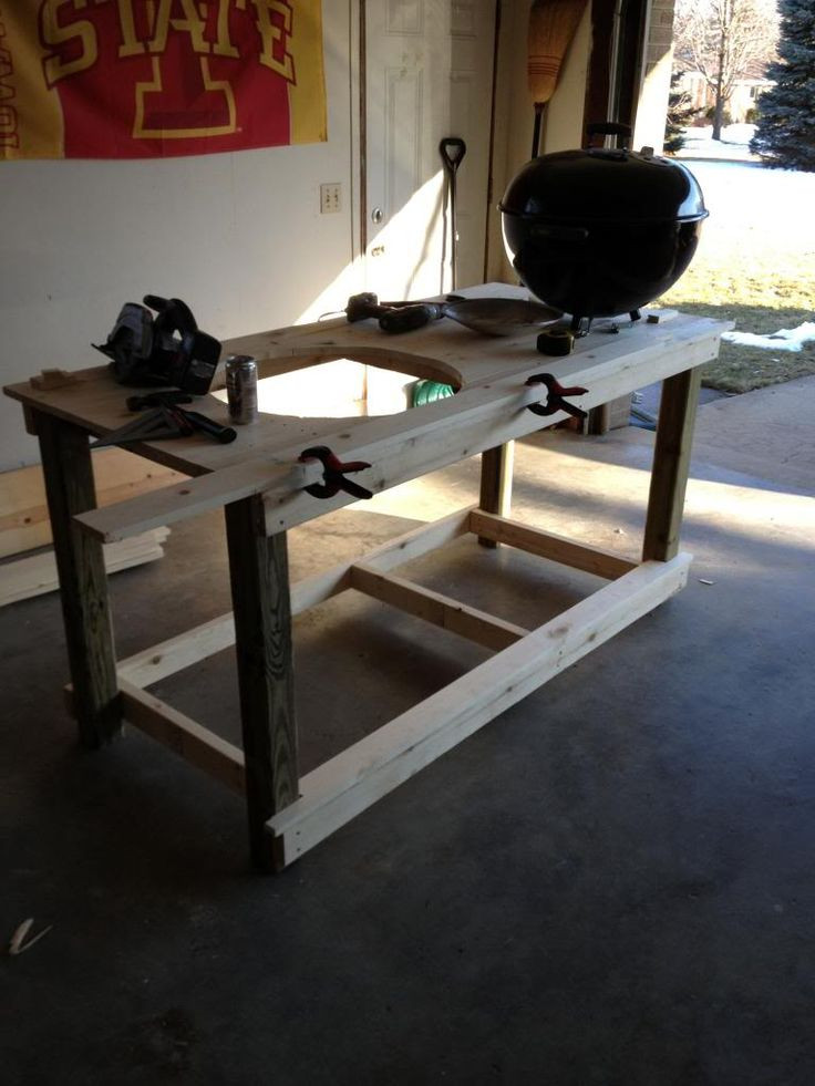 Best ideas about DIY Weber Grill Table
. Save or Pin Custom Table for Kettle DIY in 2019 Now.