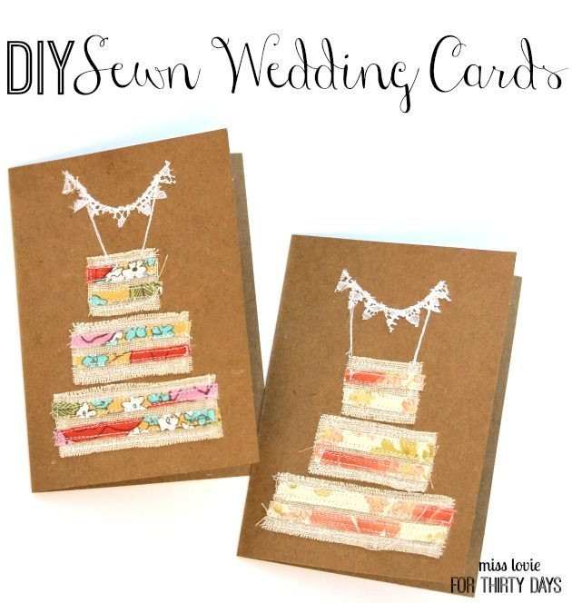 Best ideas about DIY Wedding Card
. Save or Pin DIY Sewn Wedding Cards Now.