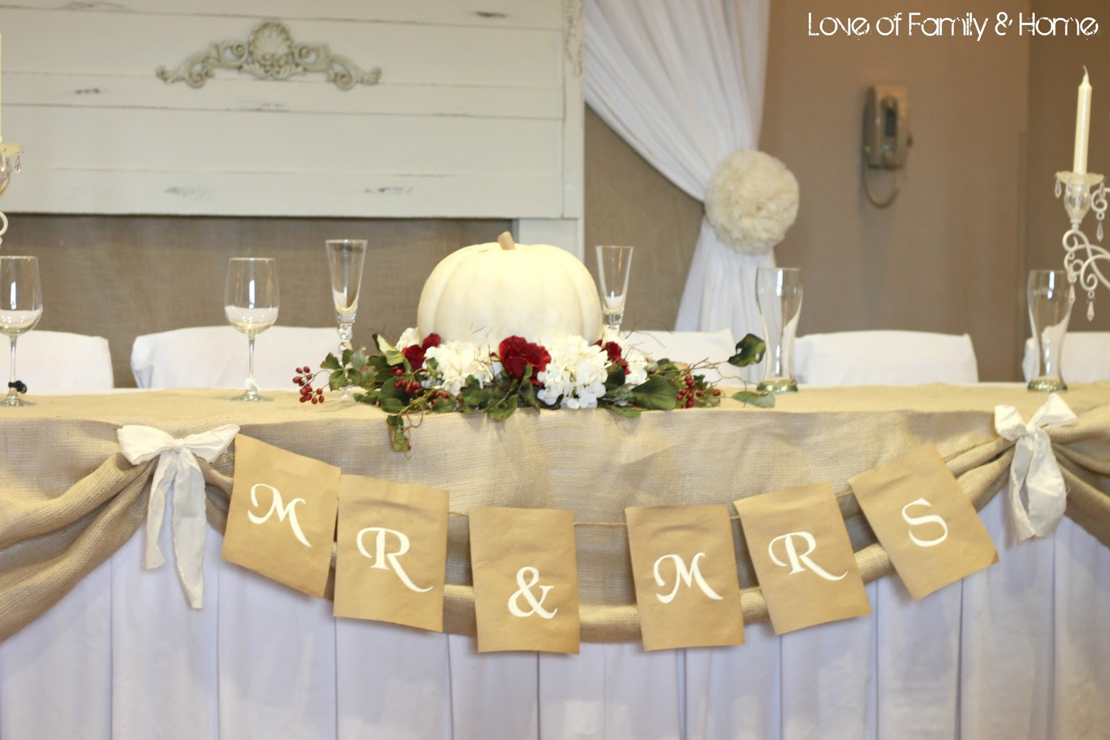 Best ideas about DIY Wedding Table Decorations
. Save or Pin DIY Wedding Word Banners Love of Family & Home Now.