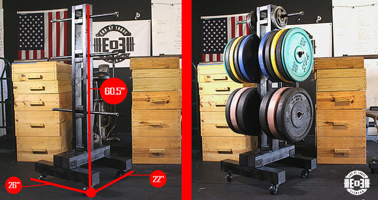 Best ideas about DIY Weight Tree
. Save or Pin DIY Weight Tree Bumper Plate Storage for the Garage Gym Now.