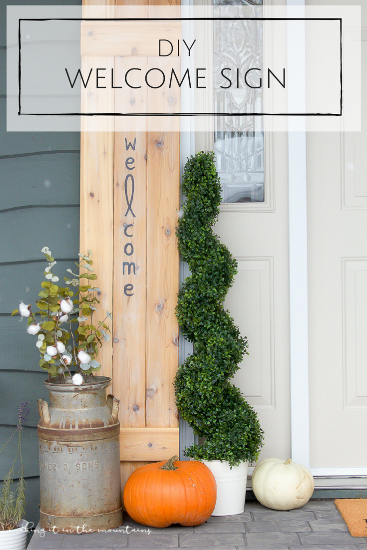 Best ideas about DIY Welcome Sign
. Save or Pin Rustic DIY Wel e Sign making it in the mountains Now.