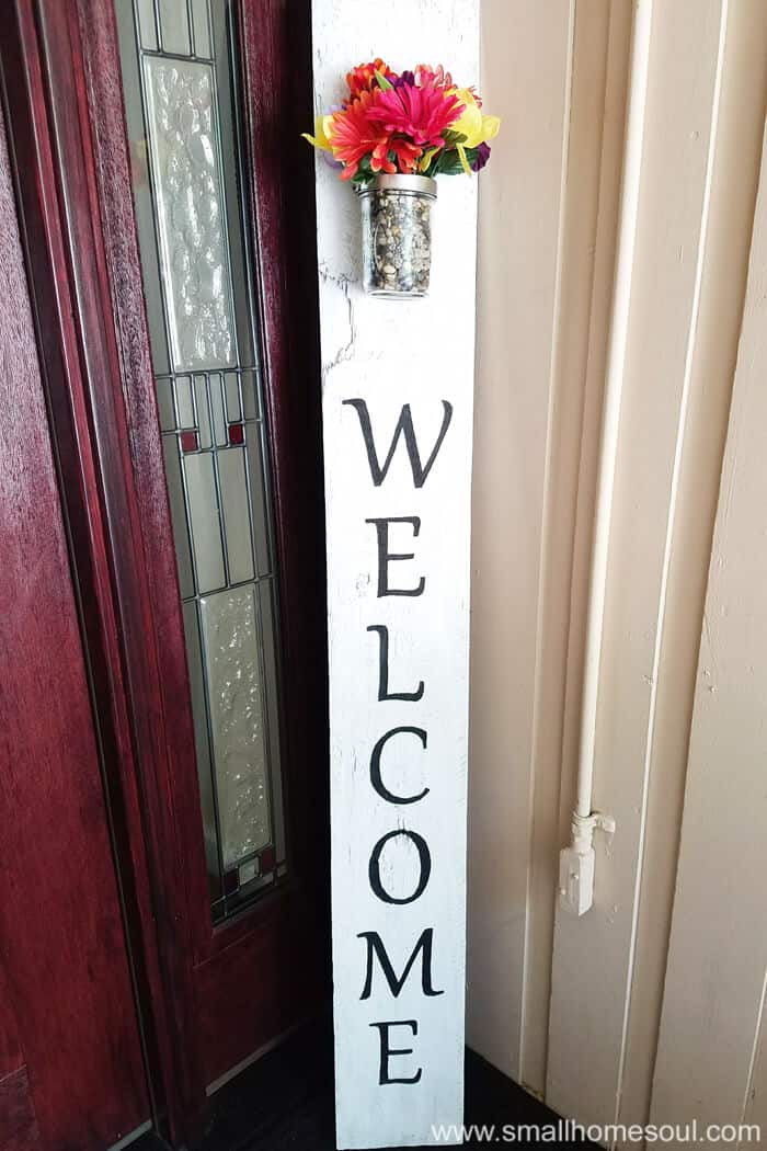 Best ideas about DIY Welcome Sign
. Save or Pin Easy Wel e Sign Without a Stencil Small Home Soul Now.