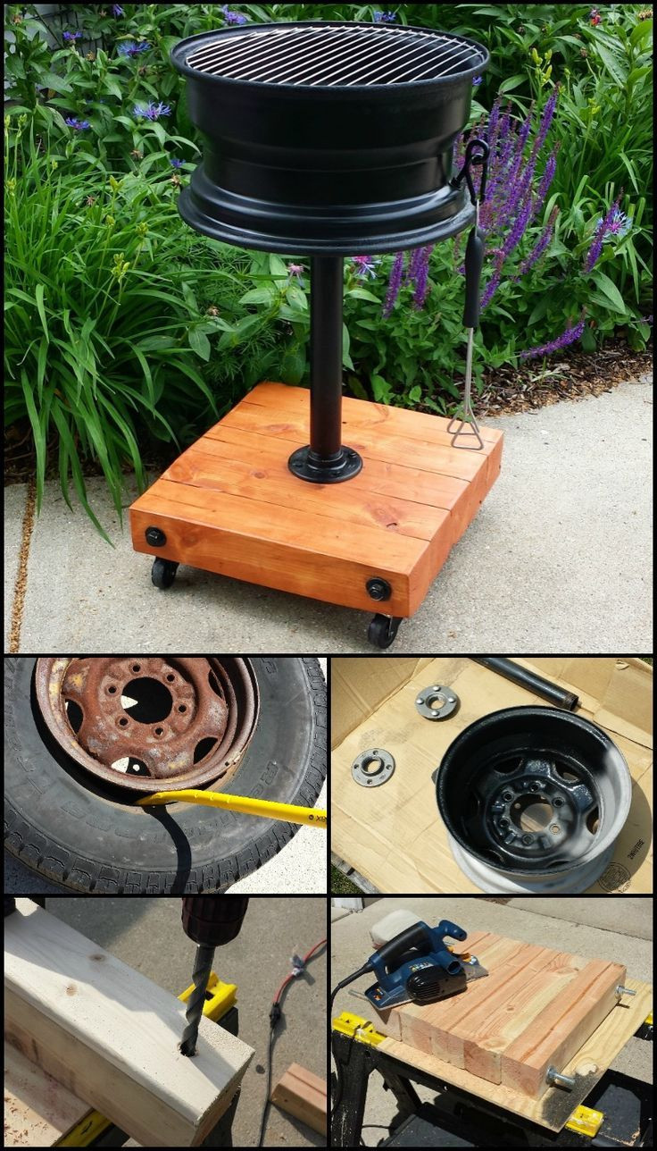 Best ideas about DIY Welding Projects
. Save or Pin How to build a no weld tire rim grill Upcycled Now.