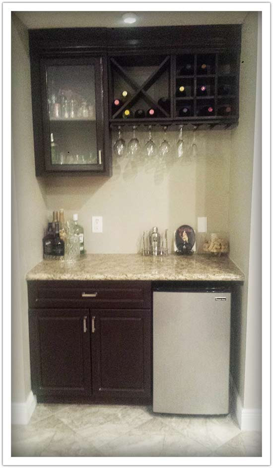 Best ideas about DIY Wet Bar
. Save or Pin DIY Wet Bar With Curvy Wine Cubes Spell "Curvilicious " Now.