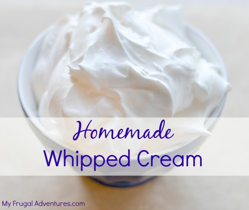 Best ideas about DIY Whipped Cream
. Save or Pin How to Make Homemade Whipped Cream My Frugal Adventures Now.