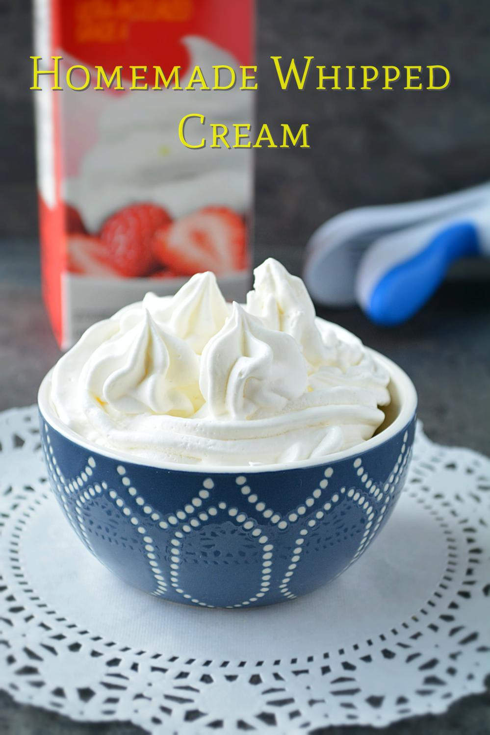 Best ideas about DIY Whipped Cream
. Save or Pin Homemade Whipped Cream Easy sweetened whipped cream recipe Now.