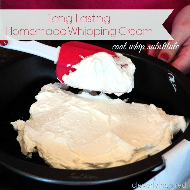 Best ideas about DIY Whipping Cream
. Save or Pin Homemade Whipped Topping Recipe Now.