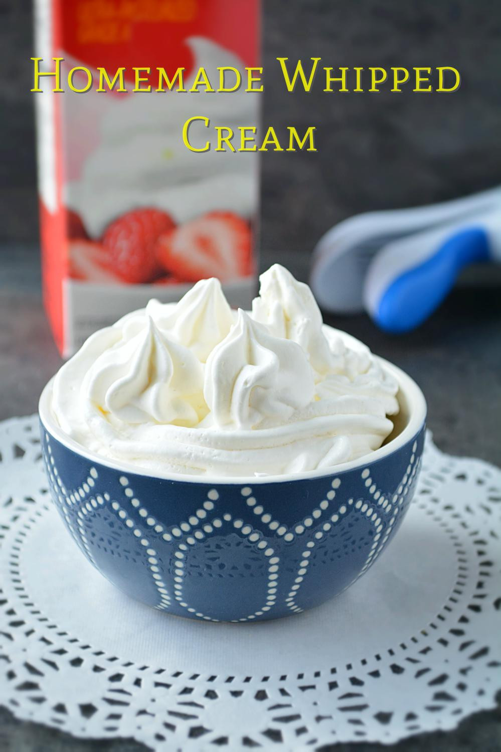 Best ideas about DIY Whipping Cream
. Save or Pin Homemade Whipped Cream Easy sweetened whipped cream recipe Now.