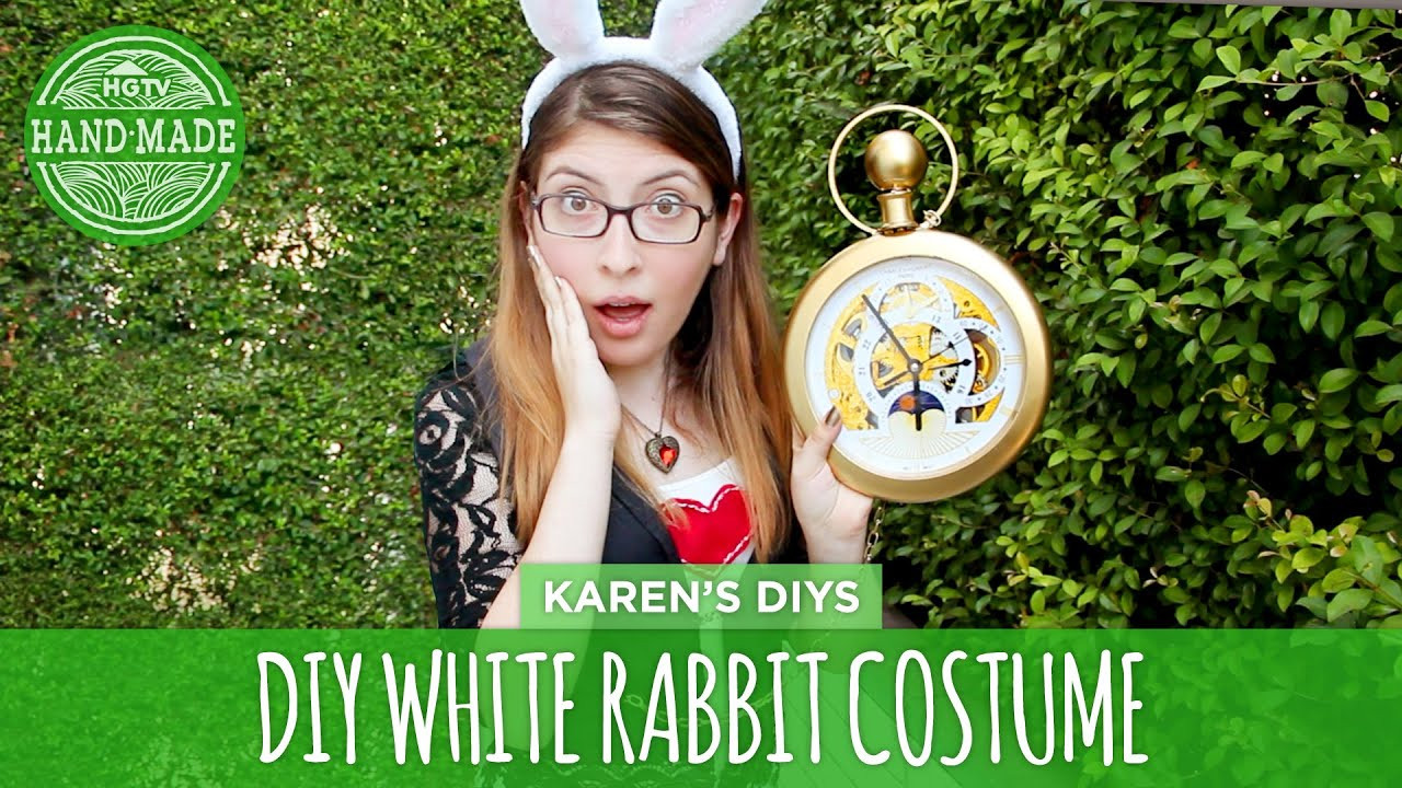 Best ideas about DIY White Rabbit Costume
. Save or Pin DIY White Rabbit Costume from Alice in Wonderland HGTV Now.