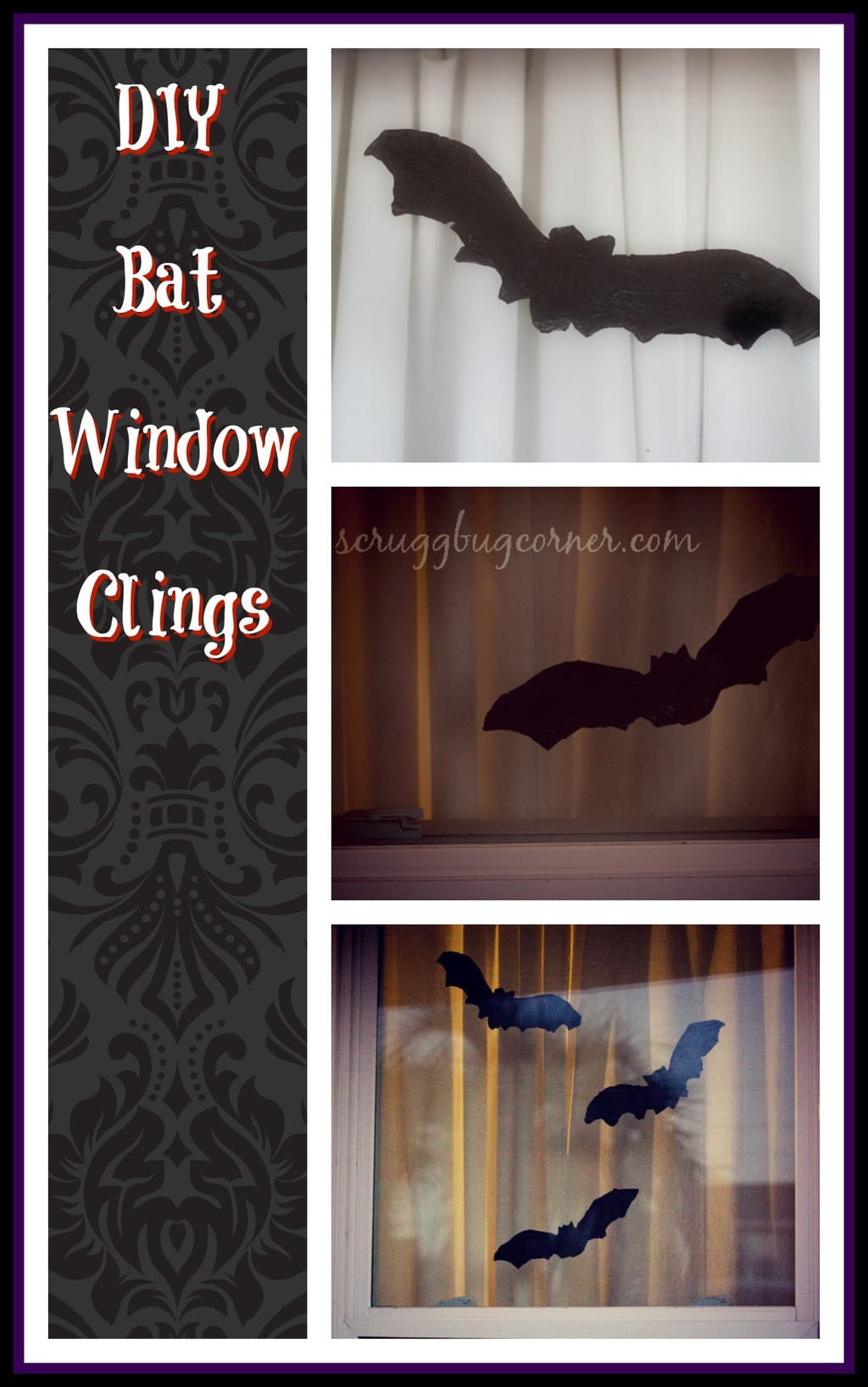 Best ideas about DIY Window Clings
. Save or Pin DIY Halloween window clings Bats Gym Craft Laundry Now.